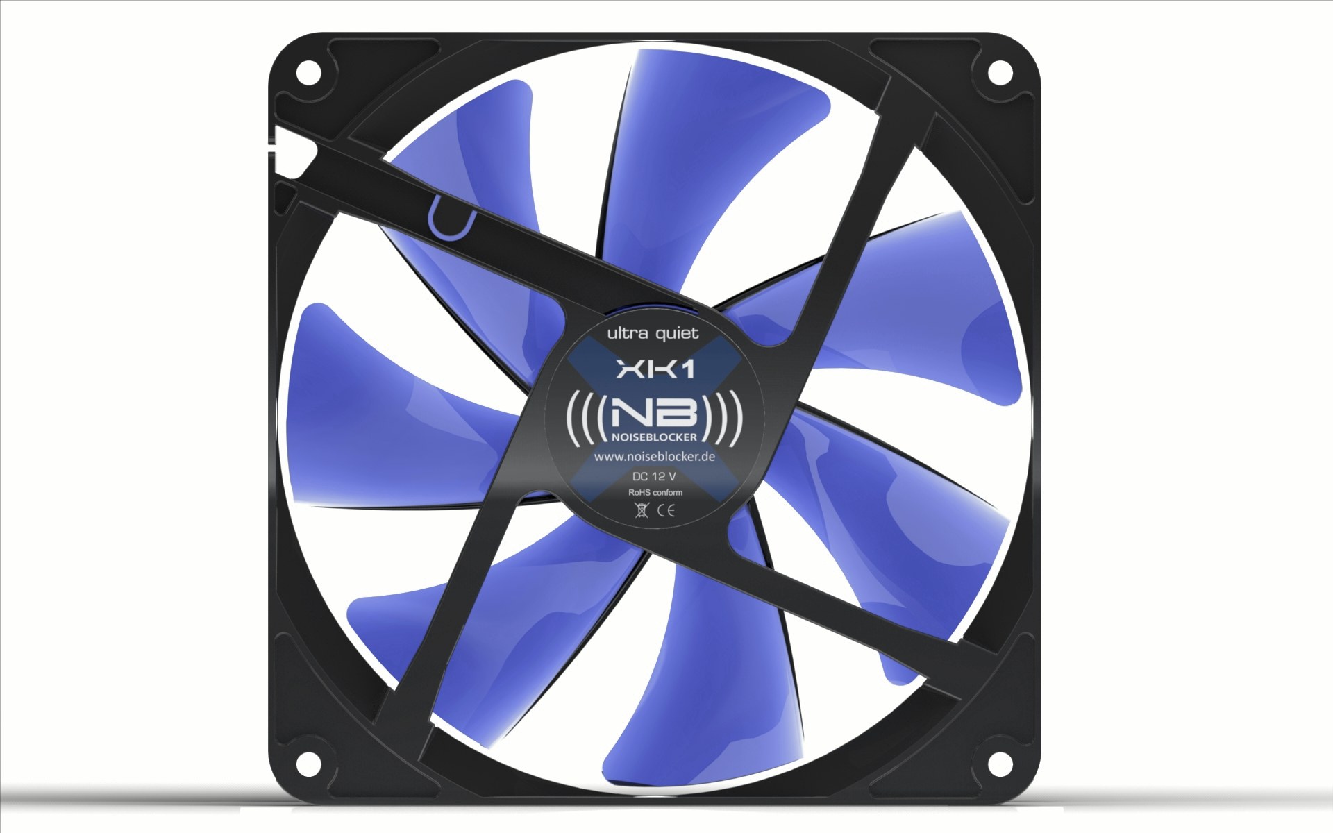 Noiseblocker (140mm, XK1 - PC Case Fan 140mm BlackSilent Fan XK1 - Ventilateur  PC 140mm avec Ailes Silencieuses - Le Volume Maximal est de Seulement 12 DB  (A) et Le Débit d'air