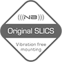 <b>Original SLICS:</b> Vier Silkonentkoppler zur schwingungsfreien Montage der Lüfter